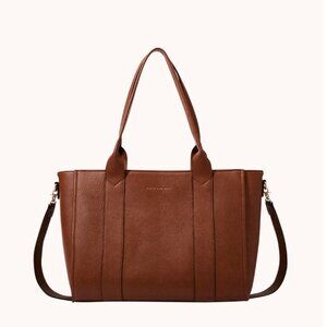 Poppy and Peonies Multi-Tasker Tote in Chesnut